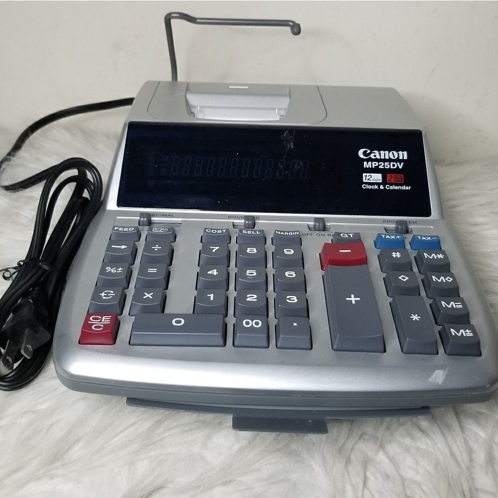 Canon MP25DV clock and calendar adding machine